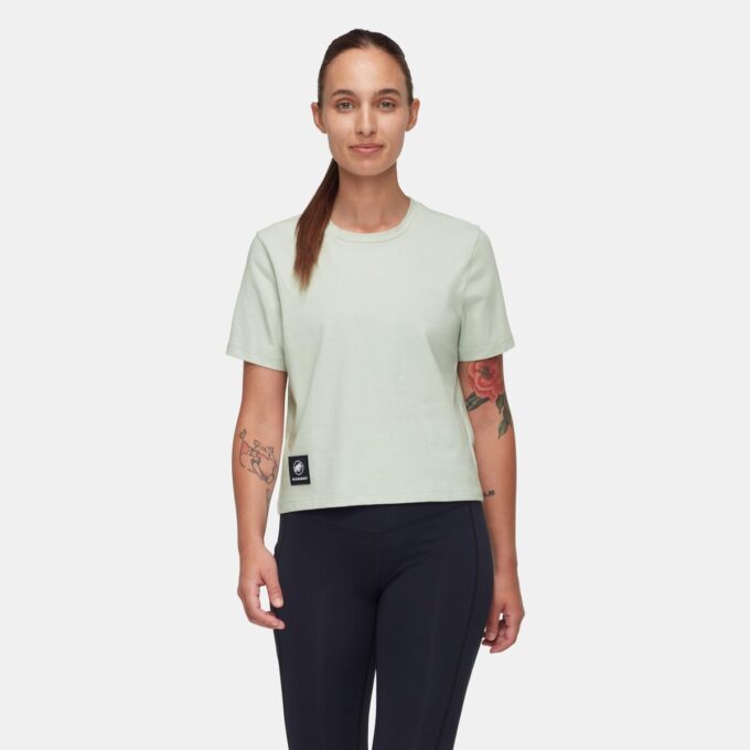 Massone T-shirt med kort tygmärke för kvinnor Massone T-shirt med kort tygmärke för kvinnor